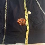 Coca Bella Moto Racing Bomber Jacket – Navy Satin Patch Streetwear Y2K Style Blue Size 4 Photo 10