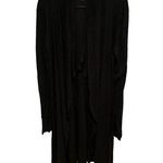 Three Dots  long black cardigan size medium Photo 0