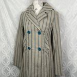 Anthropologie ‎ Tulle Embroidered Pattern Peacoat Dress Jacket Size XS NWT Photo 4