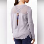 Lululemon  Back To Balance Long Sleeve Sweater Iced Iris Cashmere Cashlu Size 6 Photo 1