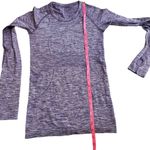 Lululemon  Swiftly Tech Long Sleeve Crew Size 4‎ Space Dye Heathered Purple Fog Photo 7