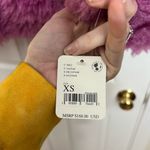 Free People  Lena Teddy jacket in Rose bud Barbie pink NWT Photo 4