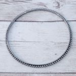 Vintage Bracelet Dark Grey Raised Ball Design Thin Photo 2