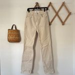 Reformation Cynthia High Rise Long Beige Straight-Leg Jeans Size 25 Photo 1