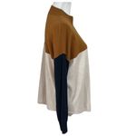 Madewell  Ashbury Colorblock Sweater Women’s Small Mock Neck Wool Blend Pullover Photo 4