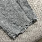 Eileen Fisher 100% Organic Linen Blue Chambray Lightweight Pull On Culotte Pants Photo 2