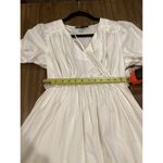 Urban Revivo white ruffle mini dress v neck peplum puff shortsleeve M 6 Photo 6