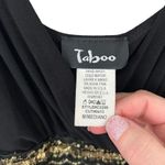 Vintage Y2K Taboo Black Gold Mini Dress Sz M Size M Photo 3
