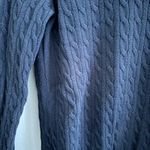 Lacoste Women's Black Cable Knit Crew Neck Sweater Photo 5