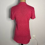 Eileen Fisher Linen V Neck Linen Tunic Top Short Sleeve Solid Pink Size S Flowy Photo 7