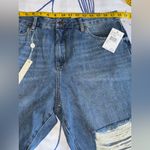 BLANK NYC  Distressed Blue Straight Leg Jeans Photo 4