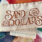 Vintage Dress Small Tropical Retro Swing 80s does 50s Vacation Cruise Pinup Boho Yellow Photo 8