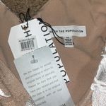 Dress the Population Sidney Floral Appliqué Illusion Sheer Gown White/Nude M Photo 11