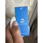 Cupshe Cream Knit Sweater Open Back Long Sleeve Pullover Casual Womens Photo 3