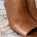 Johnston & Murphy  Women’s Brown Leather Ankle Peep‎ Toe Heels Size 8 Photo 7