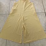 Haute Hippie Style Yellow Linen Blend Wide Leg Tie Back Jumpsuit Size XL NWT Photo 8