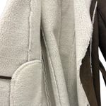 Kenneth Cole Brown Vintage Trench Coat With Fur Trim Photo 3