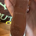 Coach  Authentic Leather Cotton Canvas Brass Buckle 37 38 40” Unisex Belt Tan Photo 3