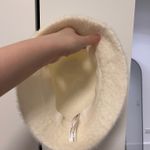 Urban Outfitters White Faux Fur Bucket Hat Photo 4