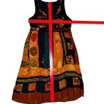 Vintage CAROLE LITTLE Dress Womens 4 Art to‎ Wear Hippie 90s Boho Artsy Festival Photo 4
