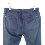 7 For All Mankind  Black Snakeskin Print Skinny Pants Sz 30 Photo 4