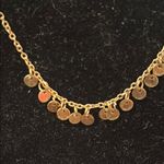 Elegant Gold Necklace with mini circle Charms Photo 2