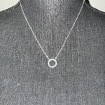 Amazon NWOT Circle Necklace in Silver Photo 0