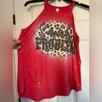 Next Level Apparel New with tags. Red western style Graphic Tank Top/Halter. Size L. Photo 0
