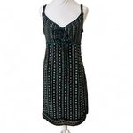 Esprit Y2K VTG. GRAPHIC PATTERN PRINT RIBBON TIE DRESS SIZE 8 MEDIUM Photo 2