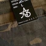 Button Camo Army Green Pockets Skirt Size L Photo 3