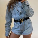 Alexander Wang Cotton Denim Short Jumpsuit Photo 4