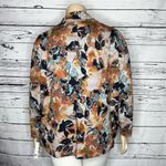 Zac and Rachel Woman NWT Size 2X Floral Leaf Print Cowl Neckline Sweater Top Photo 4