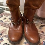 Etienne Aigner  brown Leather Heeled Boots sz 5.5 Photo 2