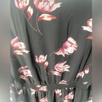 Daniel Rainn NWT  Long Sleeve Floral Dress Plus 1X Sheer Overlay Dark Cottagecore Photo 8