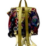 Coach  Poppy Backpack with Wide Adjustable Straps and Multicolor Vibrant Print Photo 1