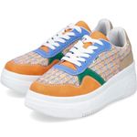 Rieker Jessy M7812 sports shoes in carrot/pastel orange/blue/Sma Orange Size 8 Photo 0