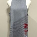 Under Armour Womens Chicago Bulls Tank Top Grey Sz M New Racer Back HeatGear Photo 1