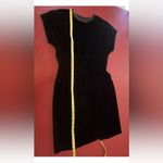 Gunne Sax Vintage 80s Black Velvet Lace Dress Small Goth Witchy Illusion Back Photo 5