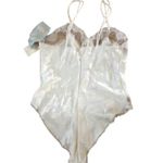 Delicates NWT Vintage Bridal Body Suit Teddy ivory size medium Photo 2
