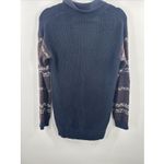 Rubbish Snap Up Knit Dark Navy Cardigan Sweater Southwestern Women's Medium Photo 10