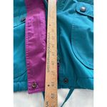 Pacific trail Vintage Coat Large Teal Purple Hooded Jacket Coat Lined Outerwear* Photo 13