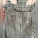 Aerie Women's Werk Play Twill Pain Splatter Green Overalls XS Photo 6