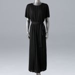 Vera Wang New Women’s Simply Vera  Pleated Jumpsuit Size Large Black Photo 1