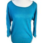 H&M ⭐️ Divided Mesh Eyelet Half Sleeve Pullover Sweater Photo 1