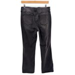 Chico's So Slimming Girlfriend Flare Jeans Black Boho Embroidered Hippie Size 6R Photo 3