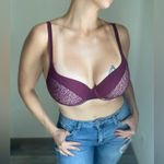 Victoria's Secret Victoria’s Secret 34DD Perfect Shape Bra Wine Purple Convertible Straps Photo 4