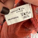 Natural Life  Oversized Button-Down Shirt Dress Tunic Floral Boho Medium Cotton Photo 6