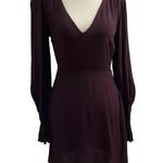 EXPRESS 39-12  Maroon A-line Long Sleeve Dress Size XXS Photo 0