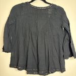 Denim & Supply Ralph Lauren Denim Supply Ralph Lauren Black Grommet V Neck 3/4 Sleeve Gauze Top M Photo 4
