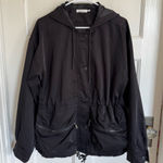 Good American  hooded black Volume jacket Photo 0